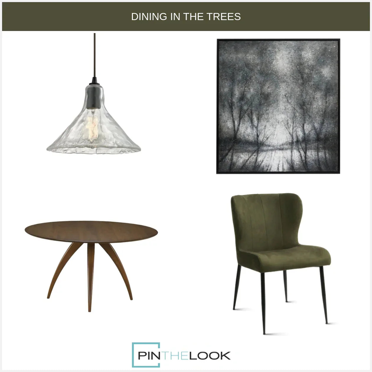 Round Arced Leg Dining Table