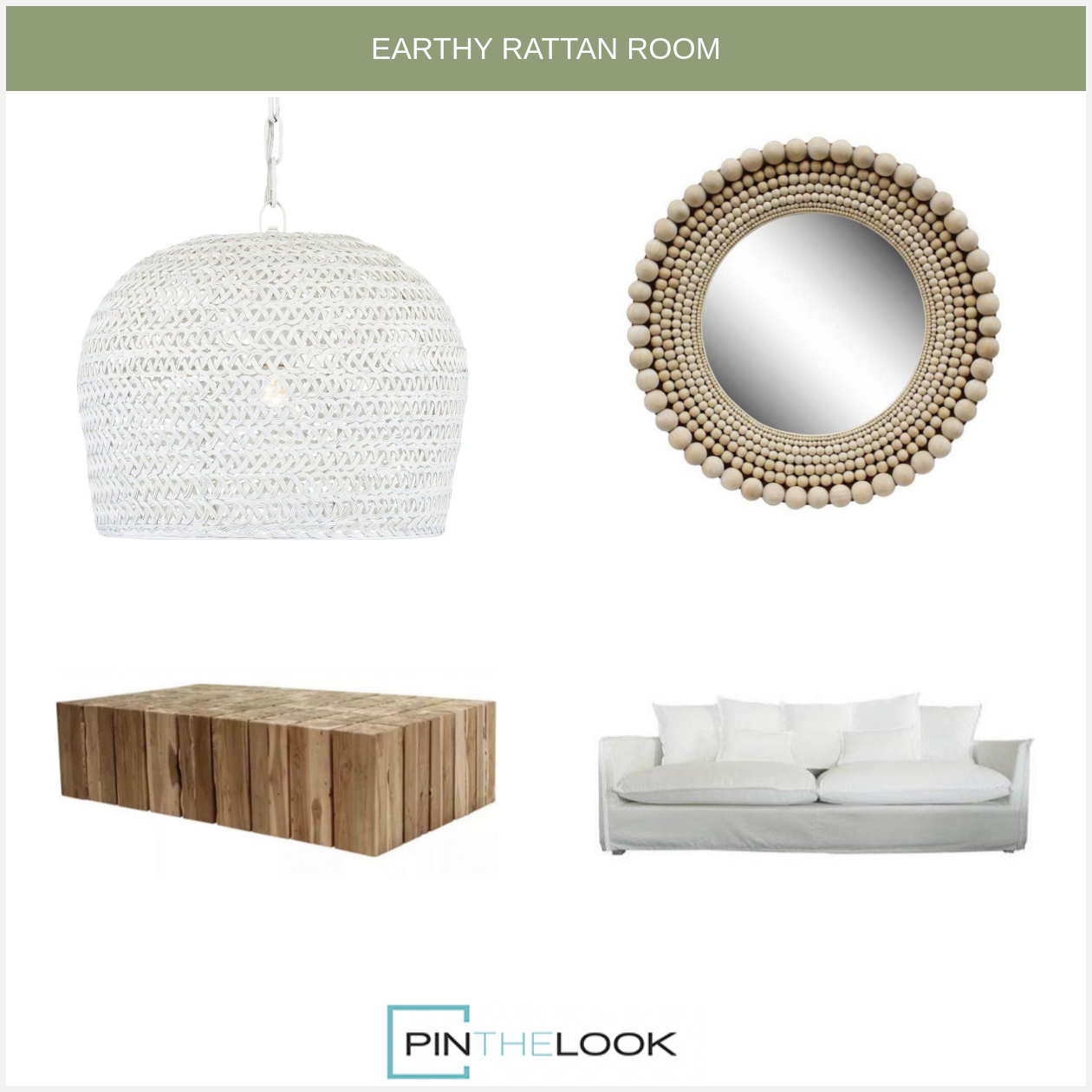 Beaded Boho Round Mirror