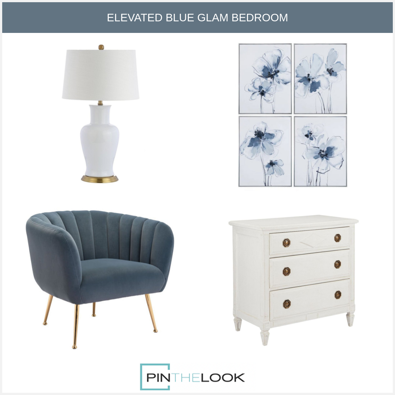 Stately White Side Table