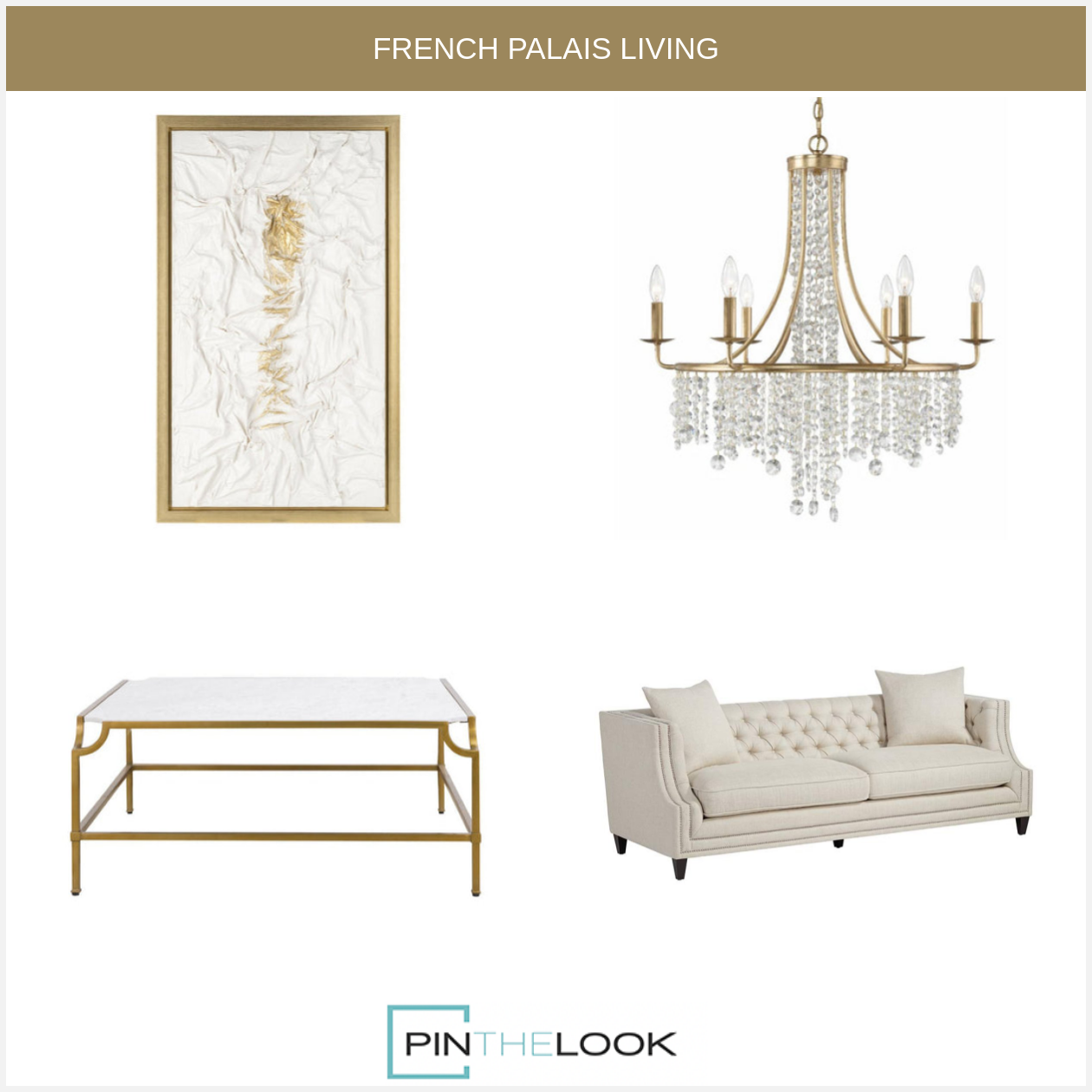 Crystal Antique Gold Chandelier