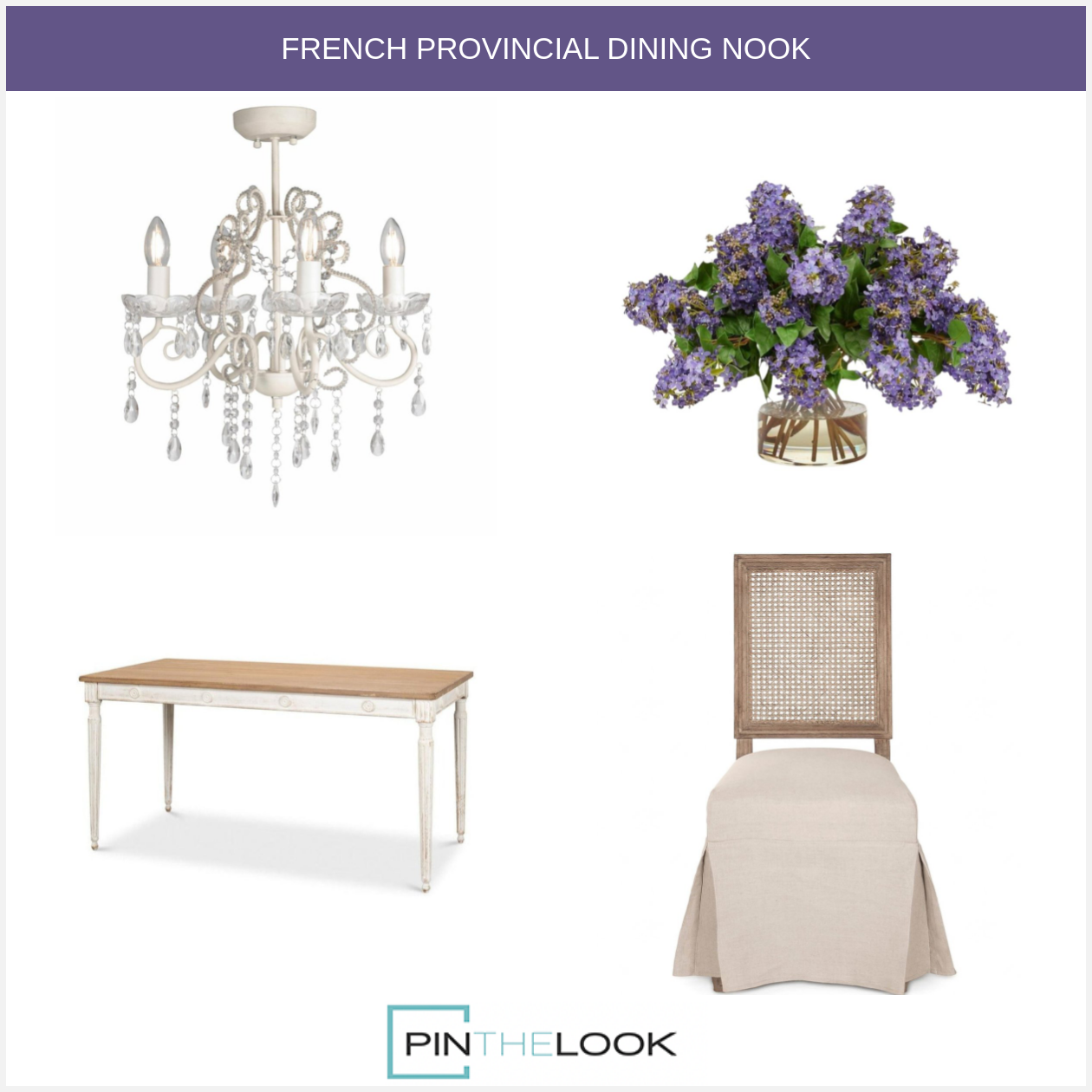 French Cane Backed Apron Side Chairs