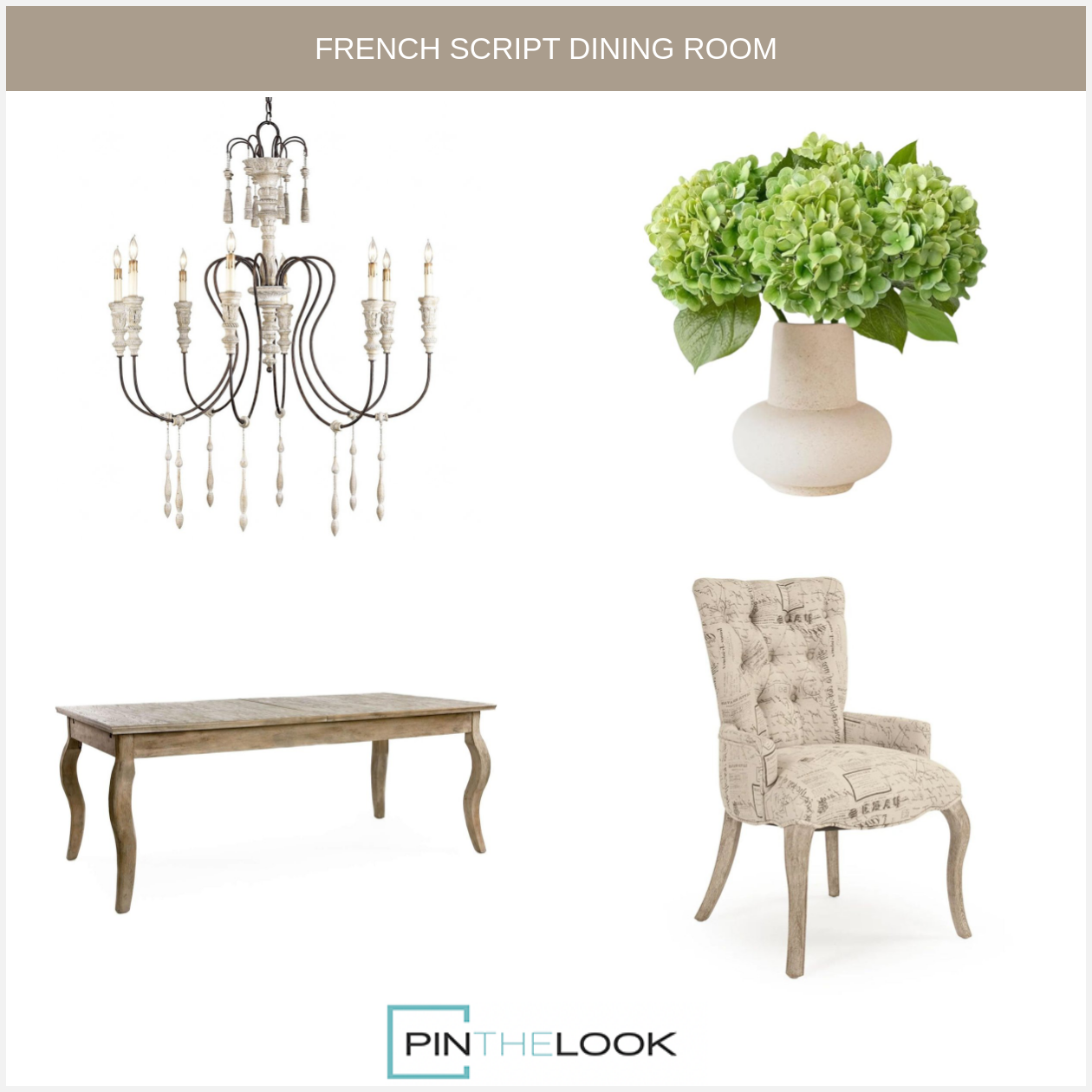 French Script Tufted Armchair