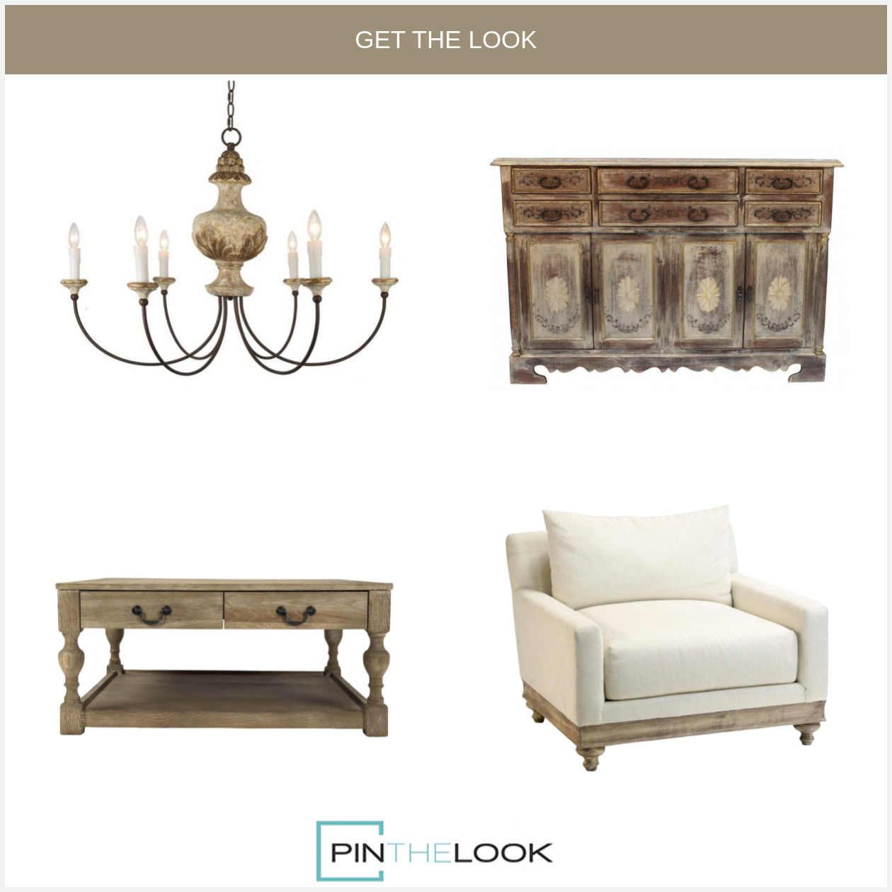 Madeleine Provence Painted Sideboard