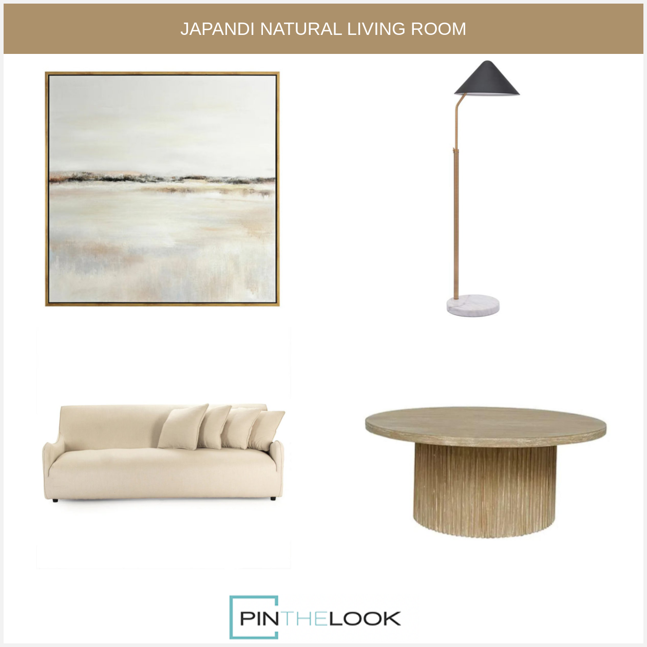Elle Mindi Wood Organic Coffee Table
