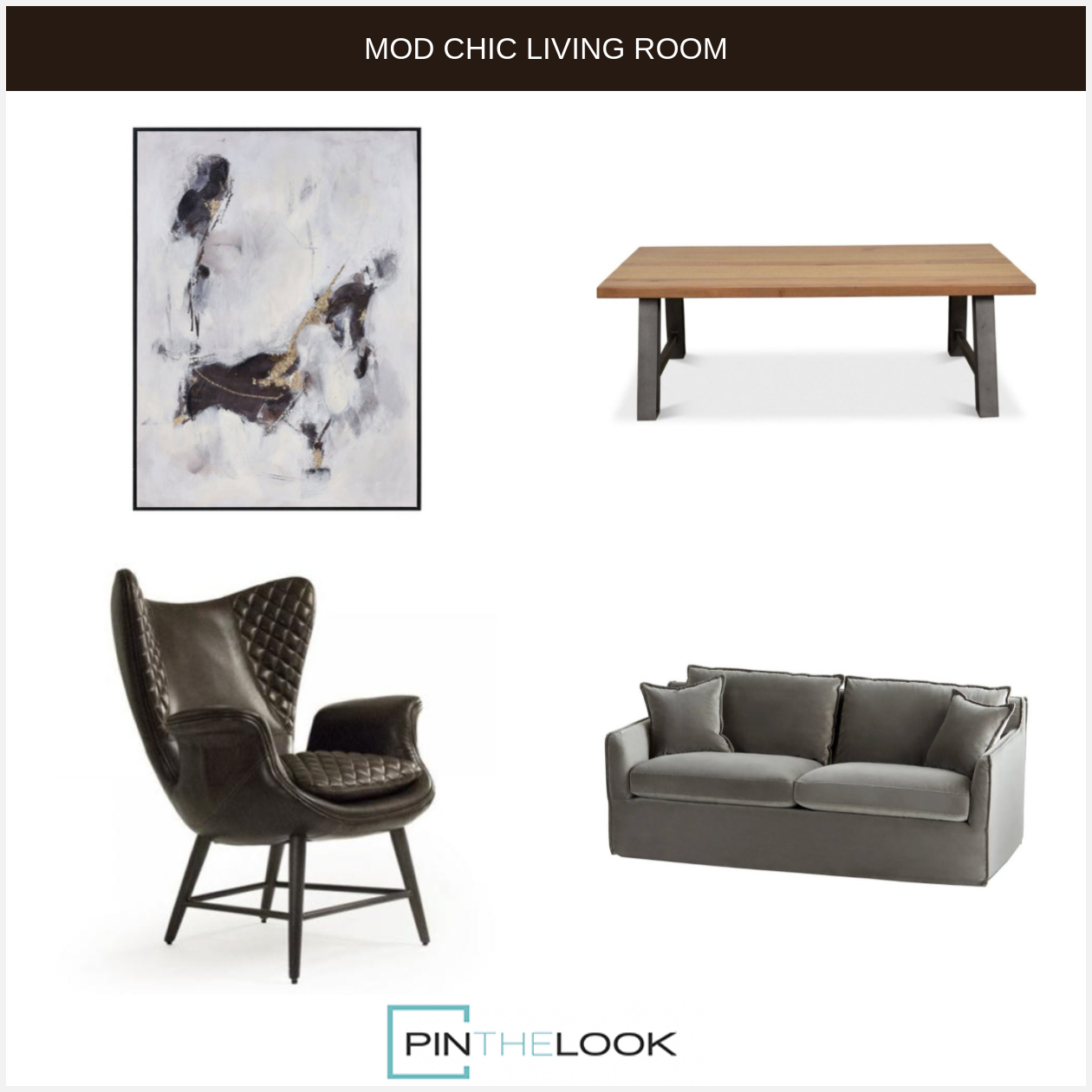 Plush Grey Velvet Sofa