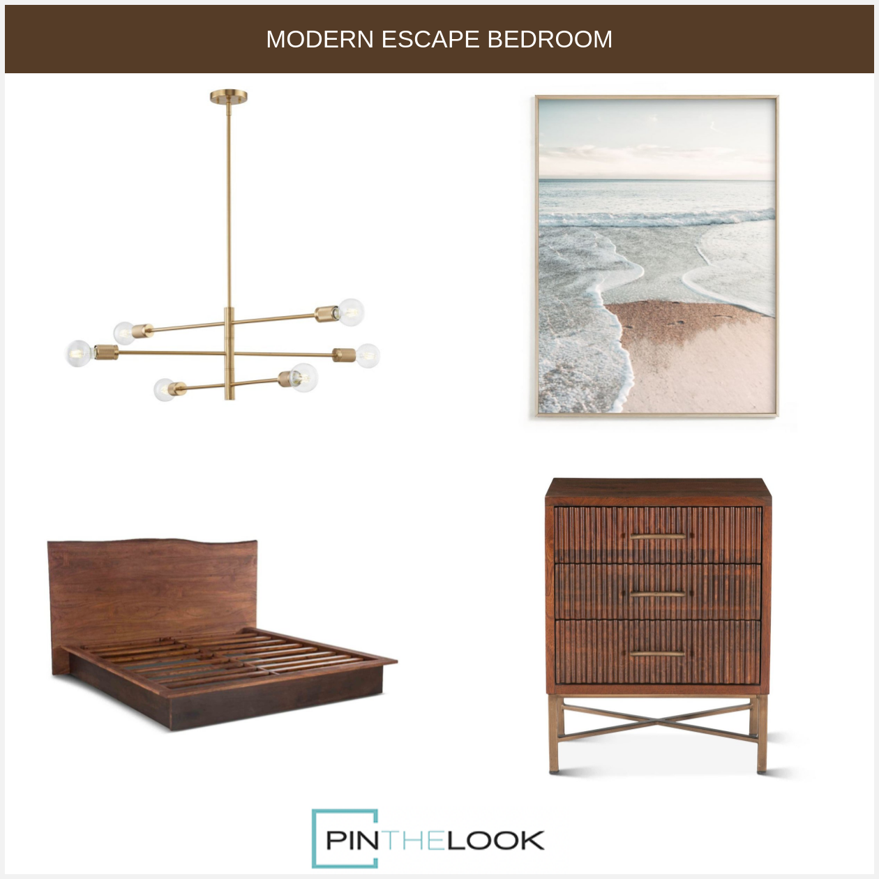 Ribbed Mango Wood Night Stand