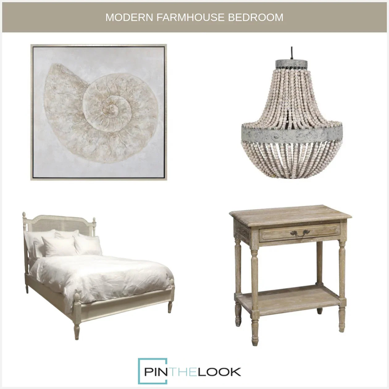 Romantic Shabby Chic Cane Back Bed