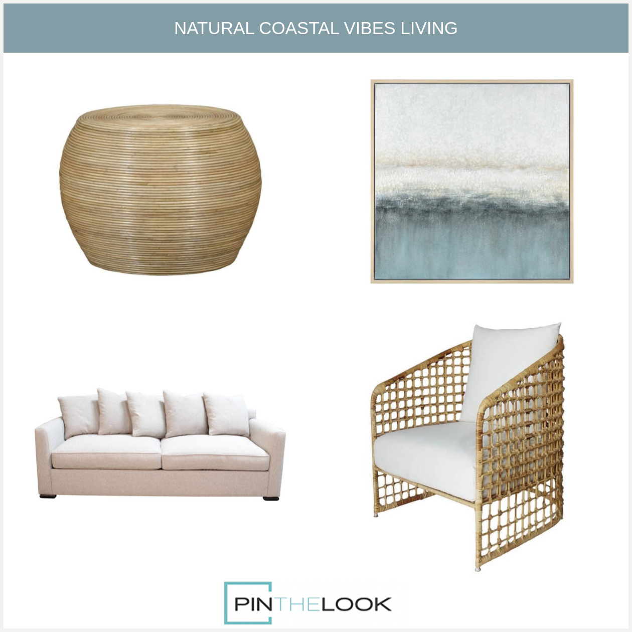 Transitional Loop Cotton Sofa