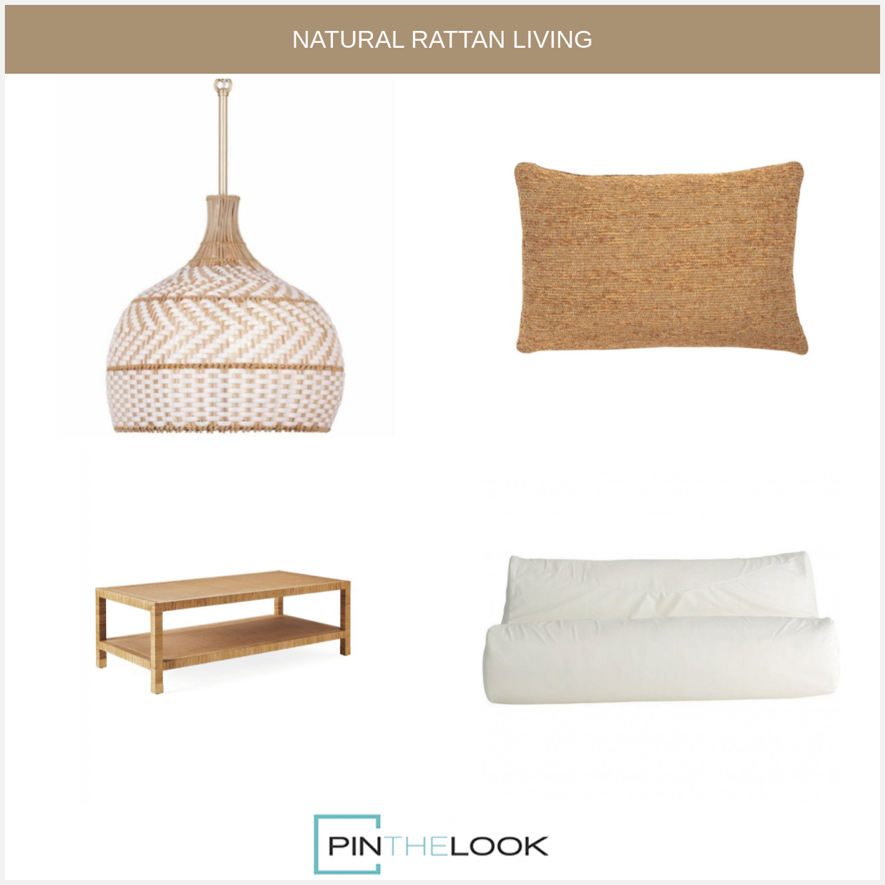 Zanzibar Two-Tone Rattan Pendant