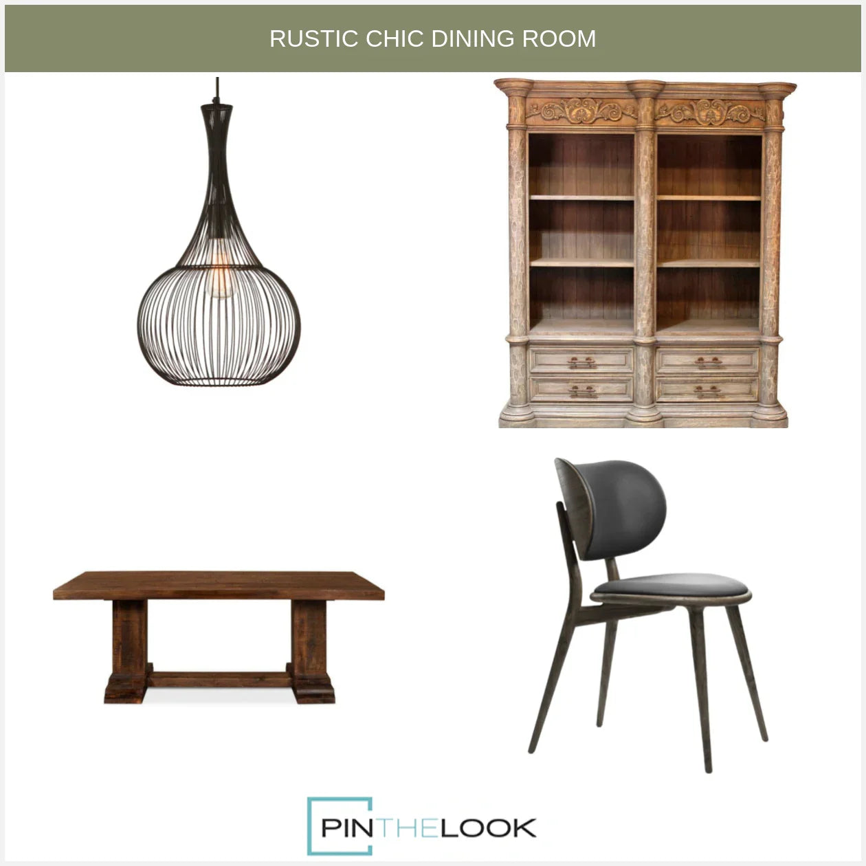 Rustic Farmhouse Pedestal Dining Table