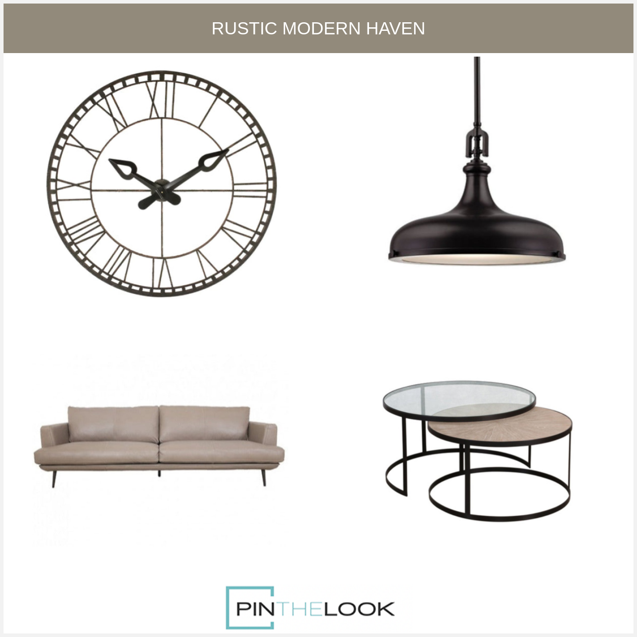 Glass and Wood Top Iron Nesting Tables