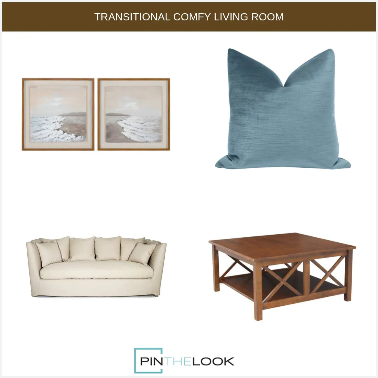 Plush Natural Linen Sofa