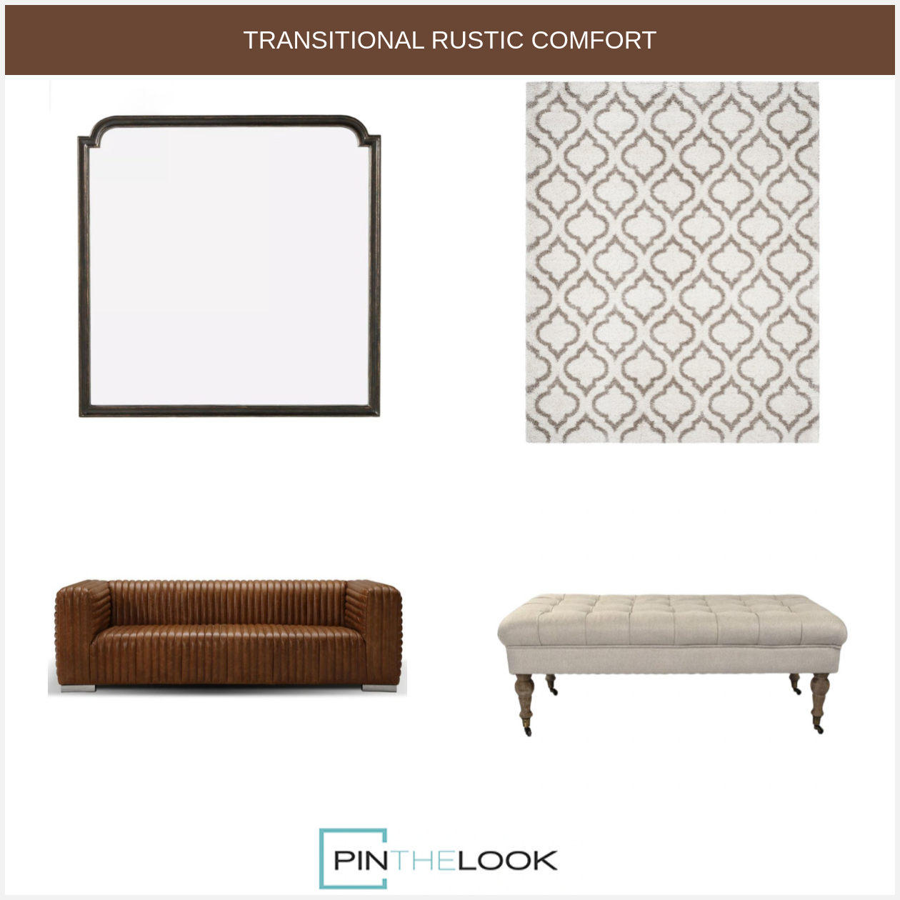 Ribbed Leather Canyon Sofa
