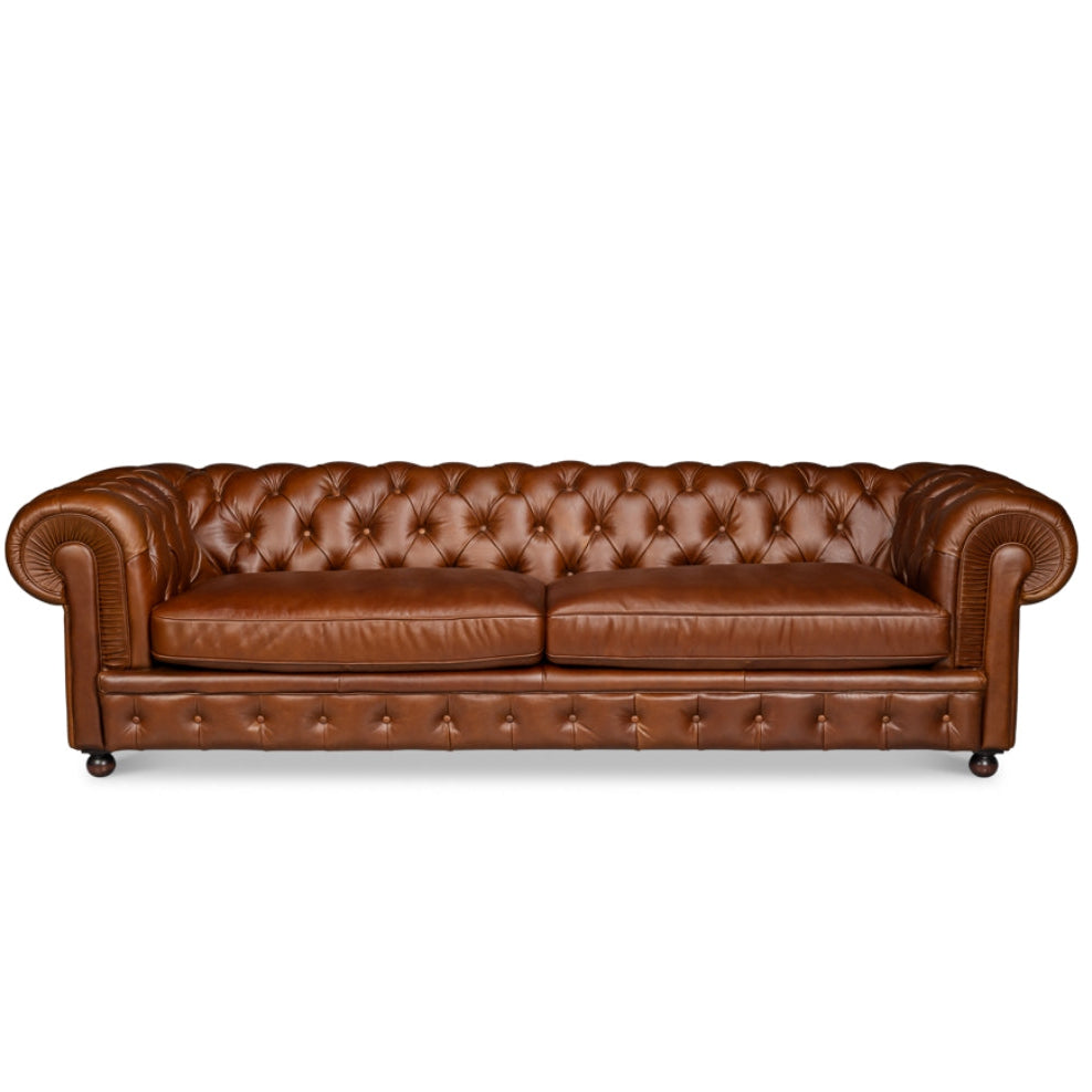 Kensington Heritage Tufted Leather Chesterfield Sofa