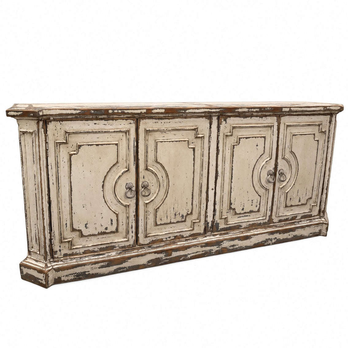 Provence Farmhouse Distressed Cream Sideboard