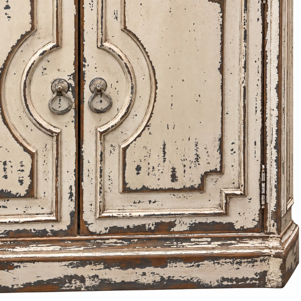 Provence Farmhouse Distressed Cream Sideboard