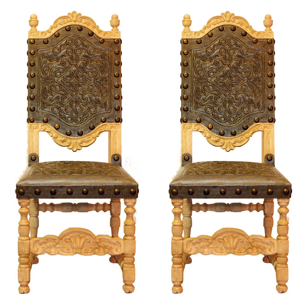 Provenzal Del Rey Leather Dining Chair
