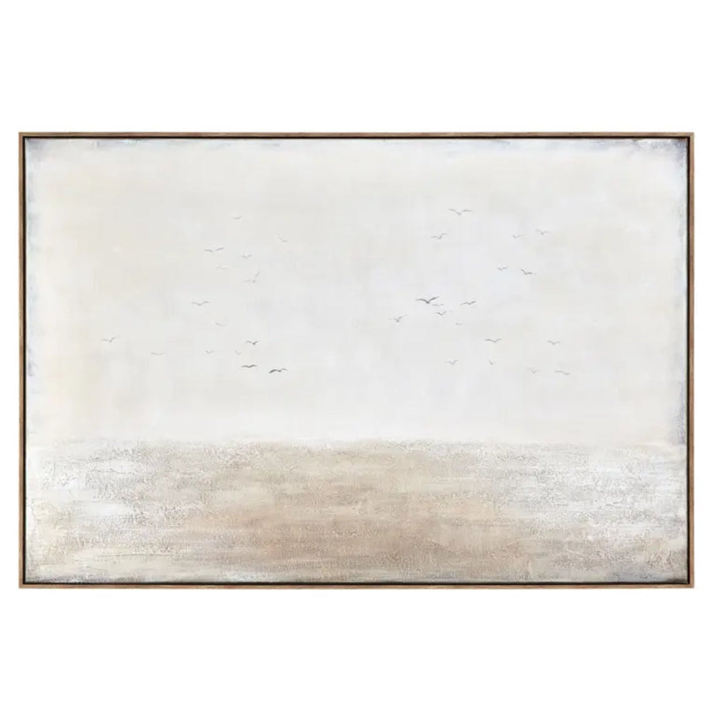 Quiet Horizon Birds Abstract Wall Art