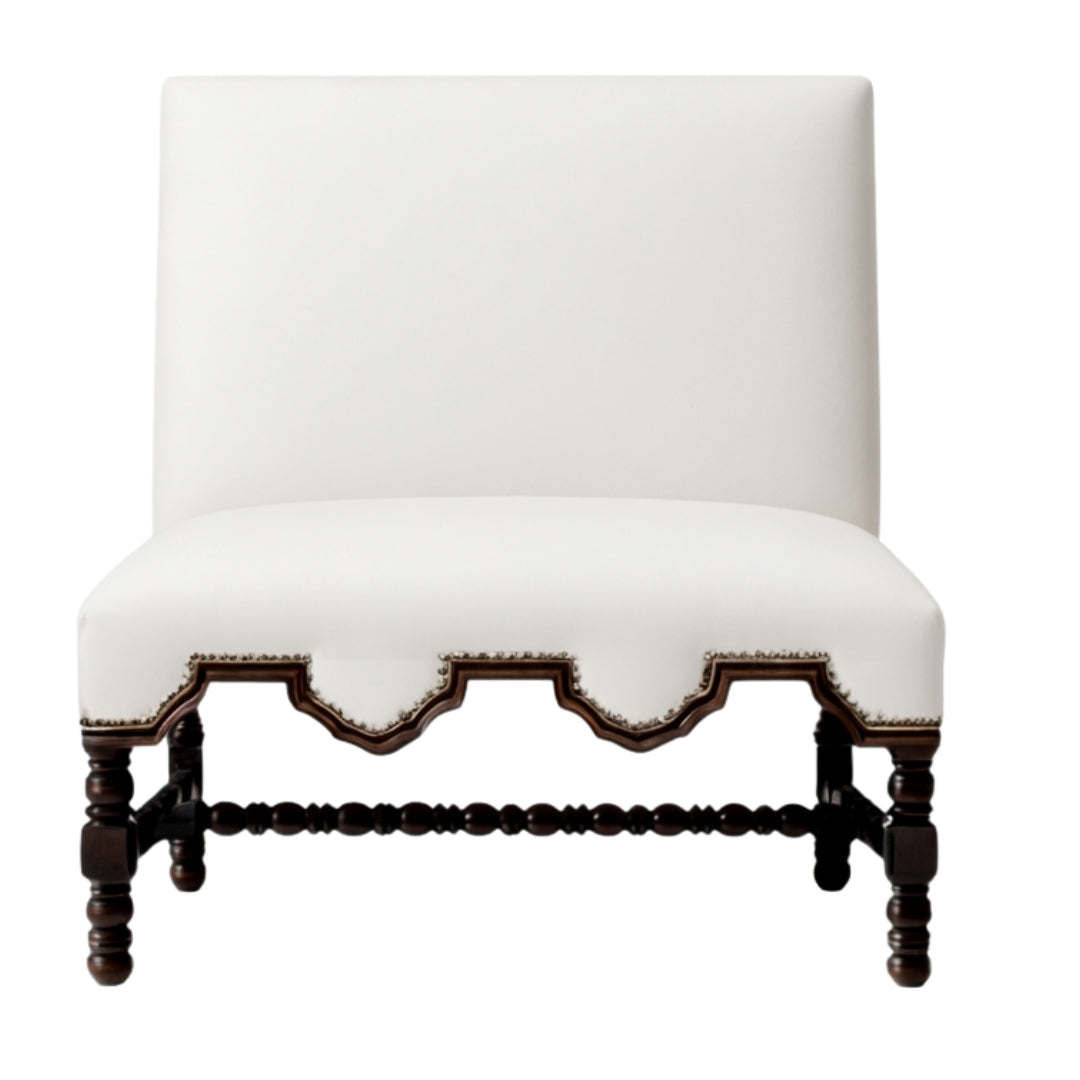 Spanish Villa Tall Back Bench