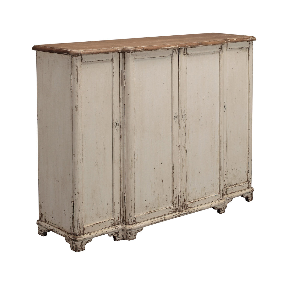 Rustic Antique White Farm Sideboard