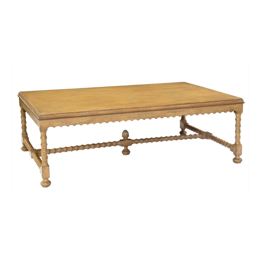 Rectangular Vintage Turned Legs Table