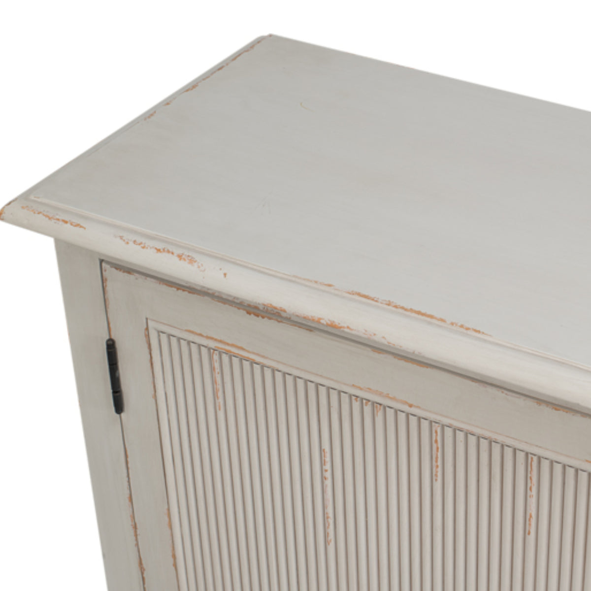 Harper Reeded Light Gray Sideboard