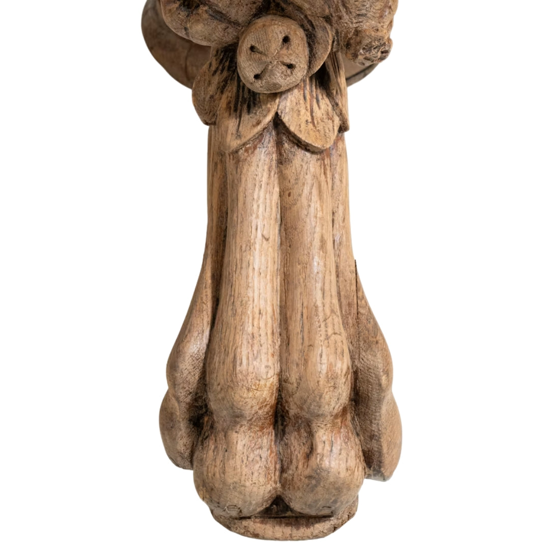 French Regency Carved Oval Pedestal Dining Table, Circa 1870