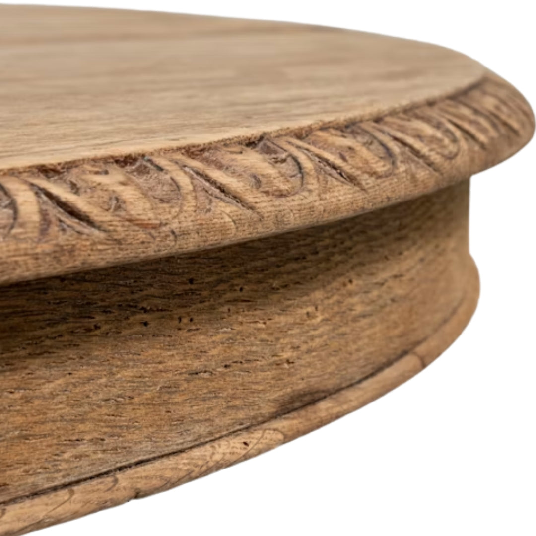 French Regency Carved Oval Pedestal Dining Table, Circa 1870