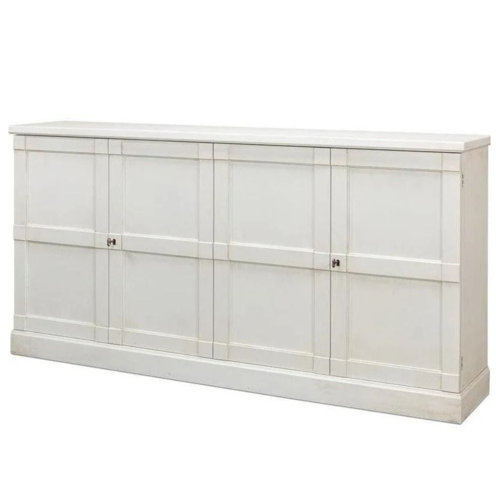 White French country style four-door storage sideboard cabinet