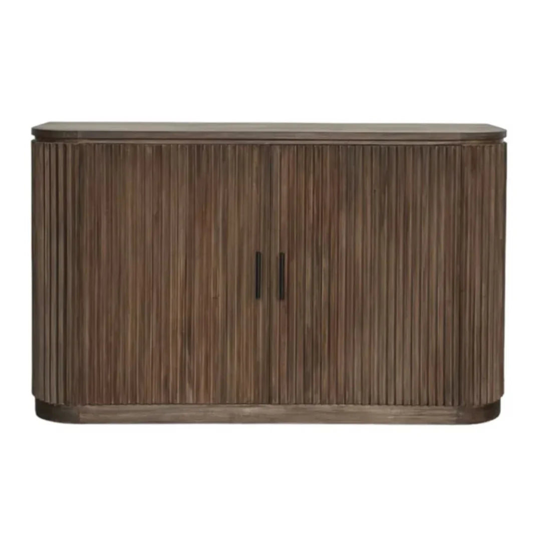 Ribbed Wood Transitional Sideboard