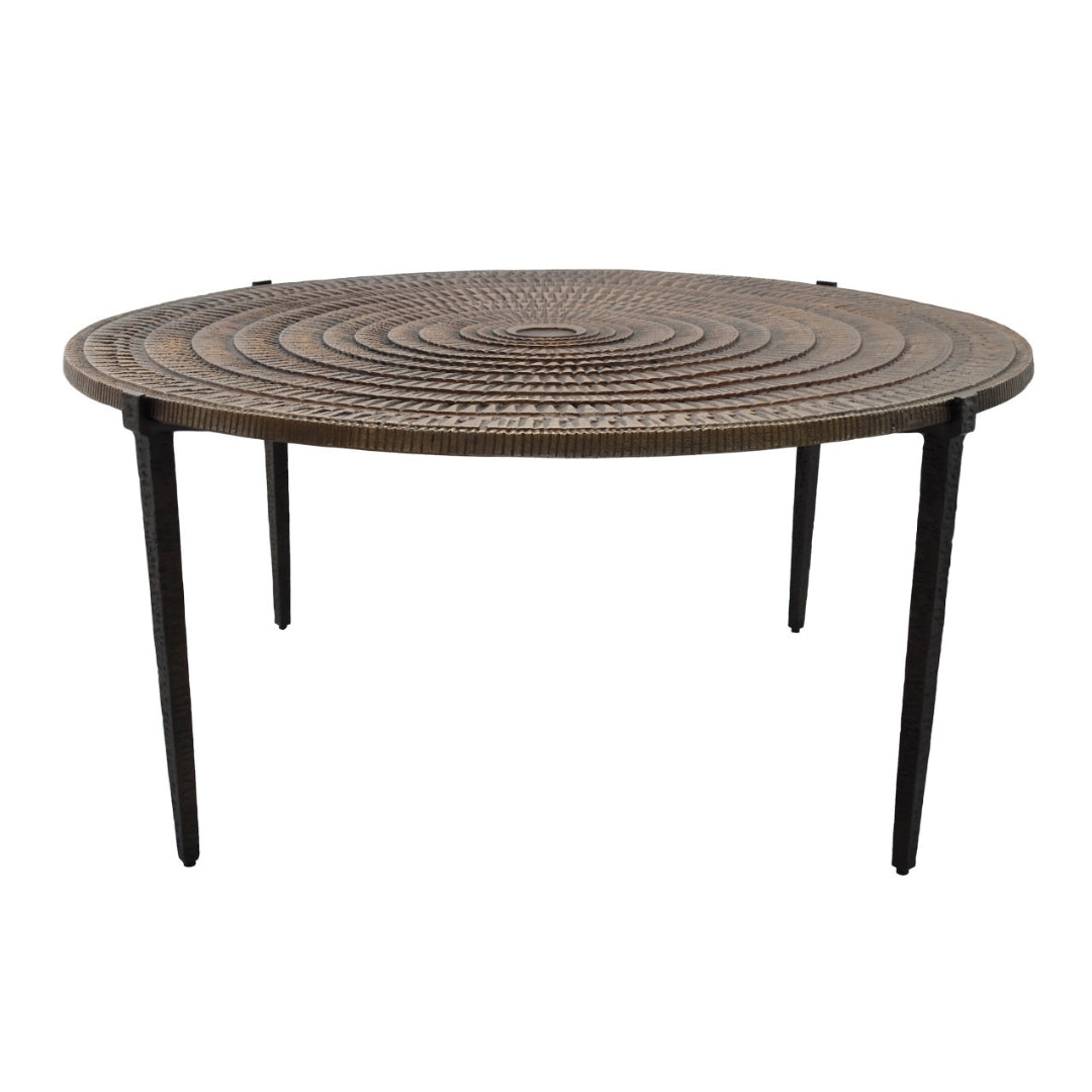 Bronze Textured Metal Coffee Table