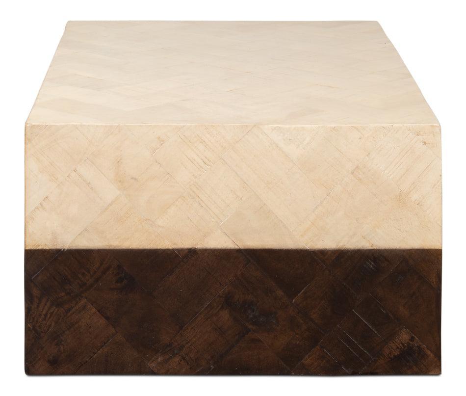 Tow-Tone Modern Wood Coffee Table
