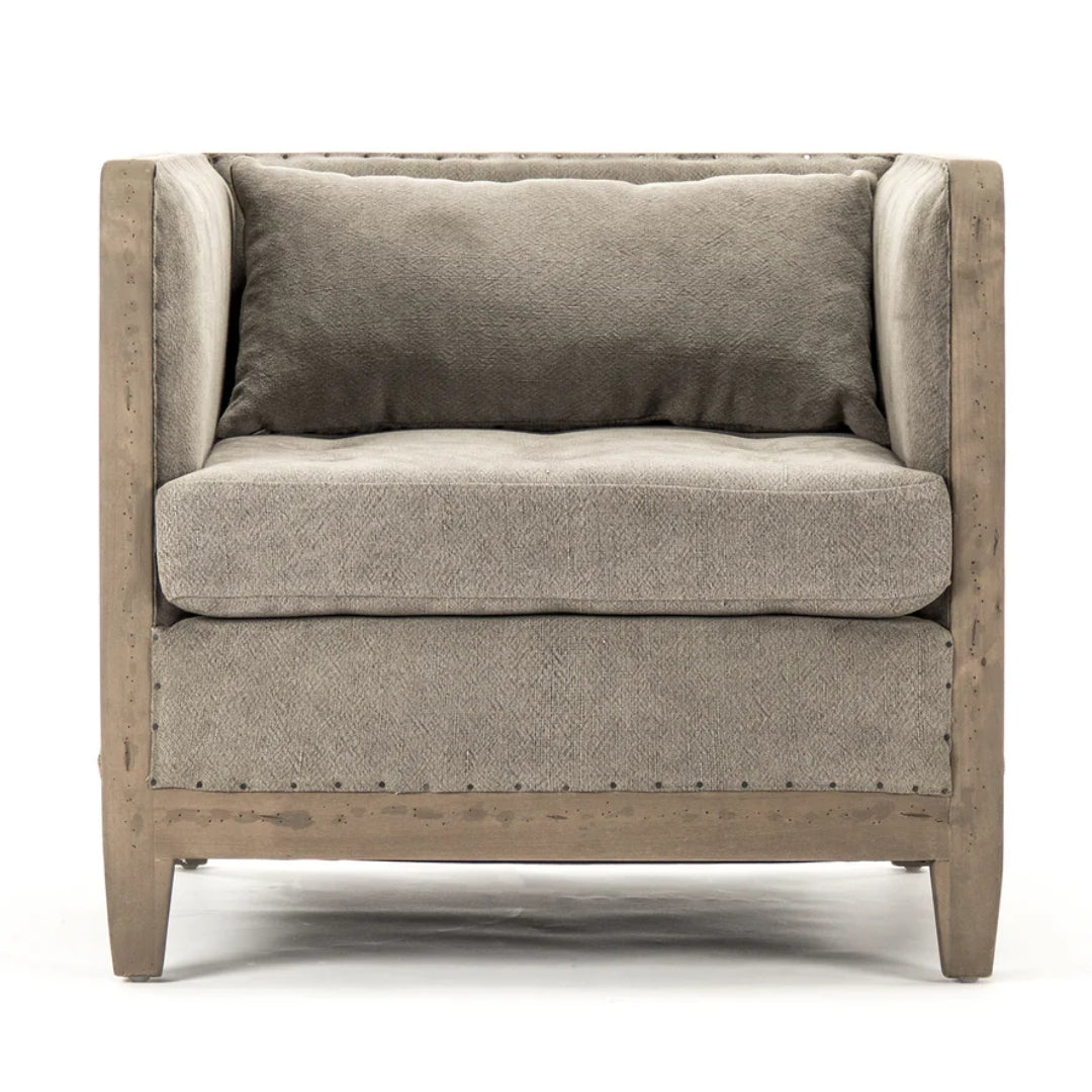 Bastide Linen & Burlap Lounge Chair