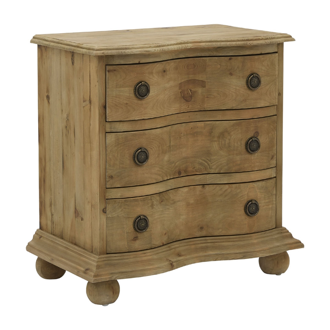 Rustic Natural Curved Front Side Chest