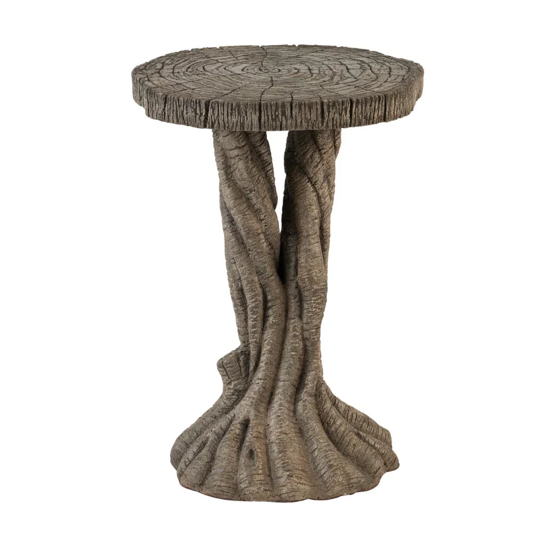 Rustic Tree-Inspired Accent Table