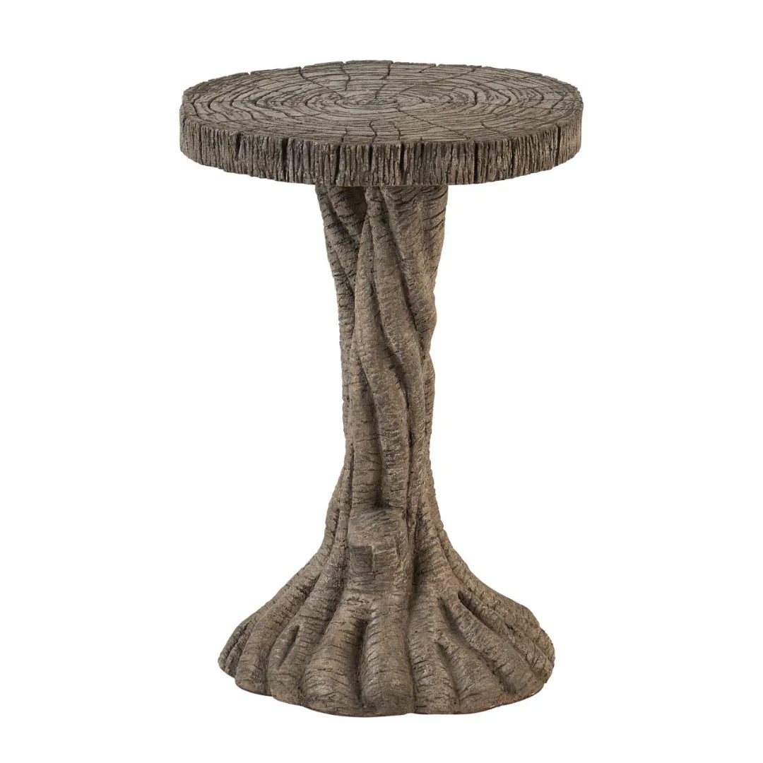 Rustic Tree-Inspired Accent Table