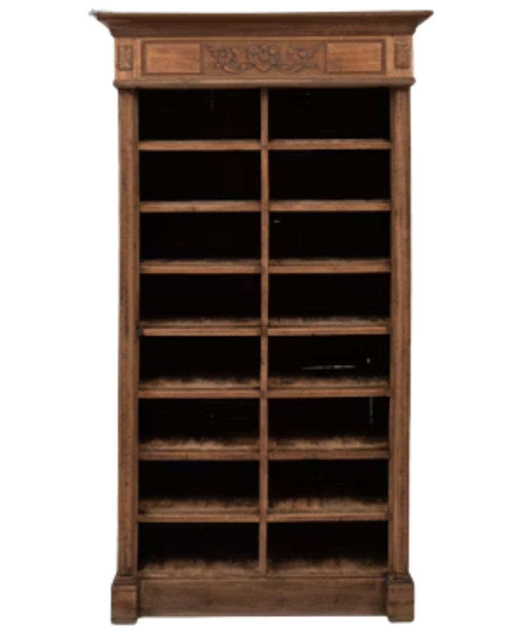 Rustic Wooden Shelf Display Cabinet, Circa 1900