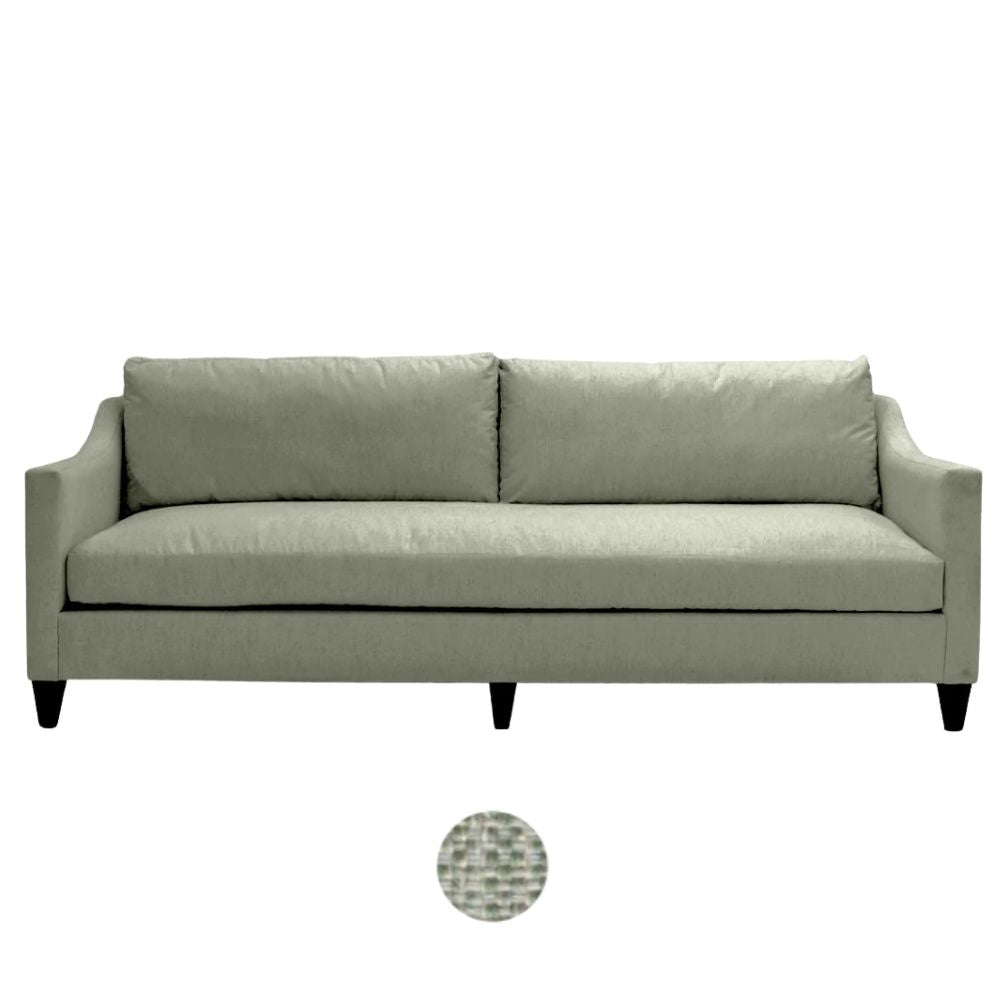 Madison White Upholstered Sofa