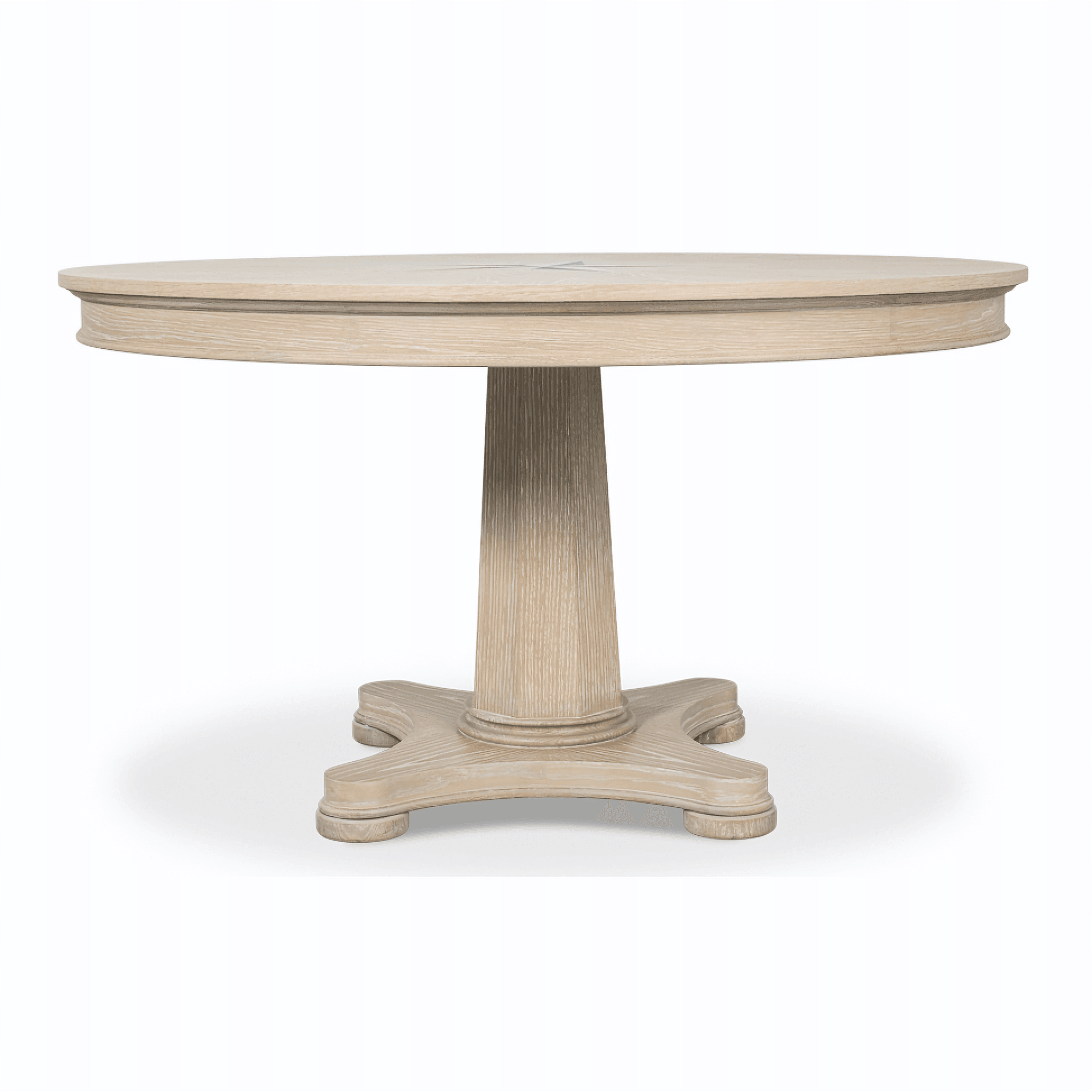 Whitewash Star Round Dining Table