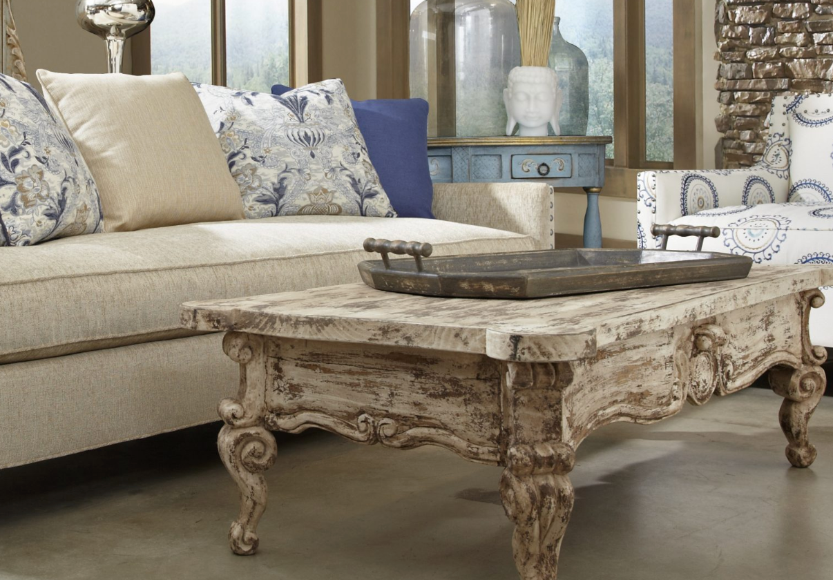 Ornately Carved Toulouse Coffee Table