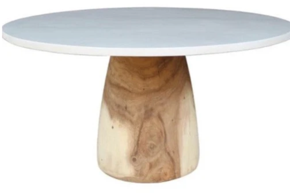 white-round-coastal-dining-table-belle-escape