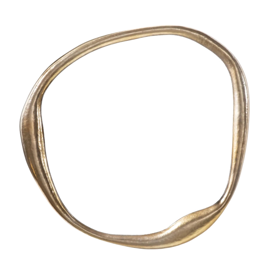 Sculptural Gold Wall Mirror