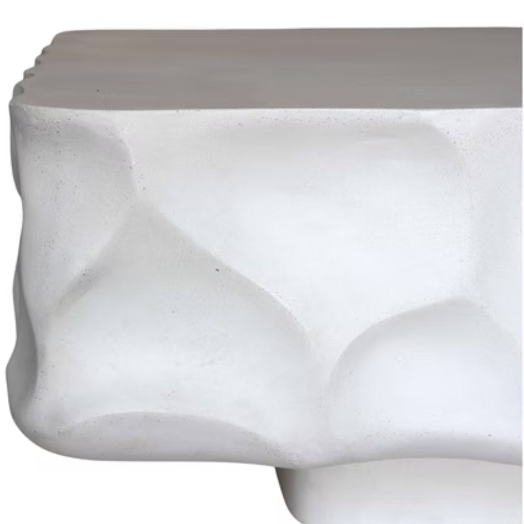 Sculptural Outdoor Concrete Patio Coffee Table