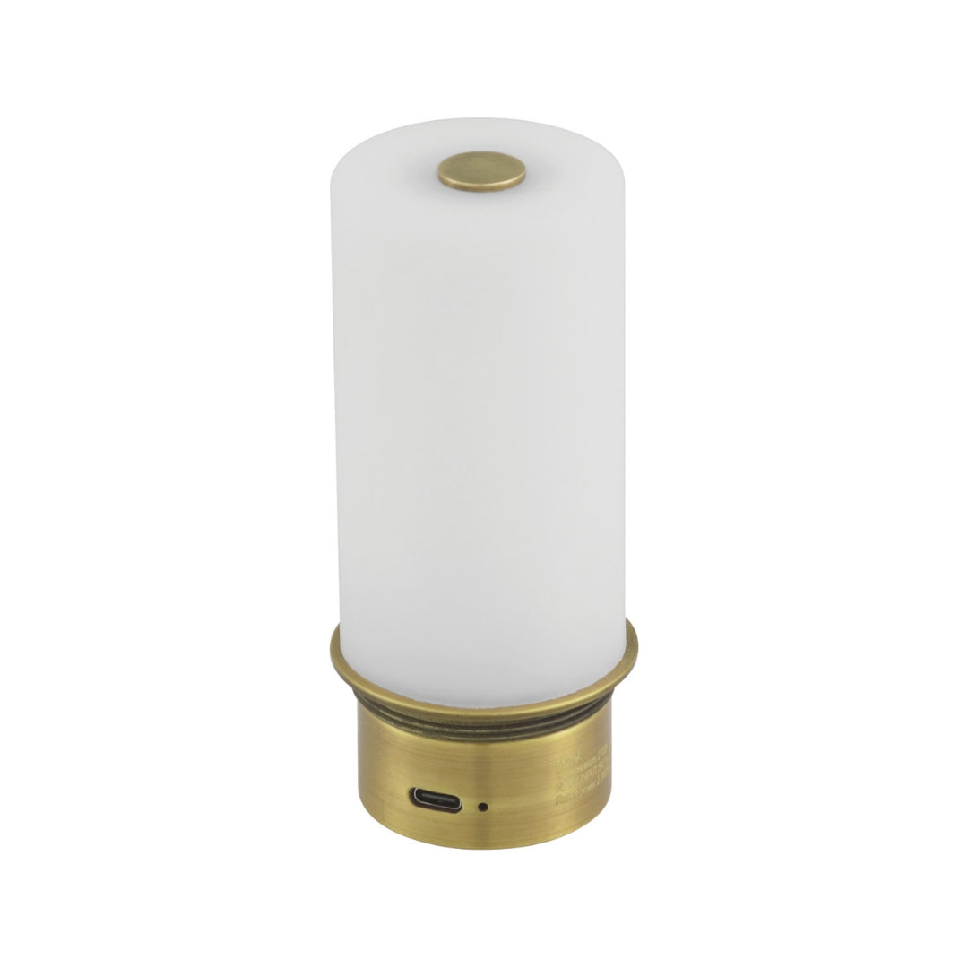 Seagrass and Brass Cordless Accent Lamp