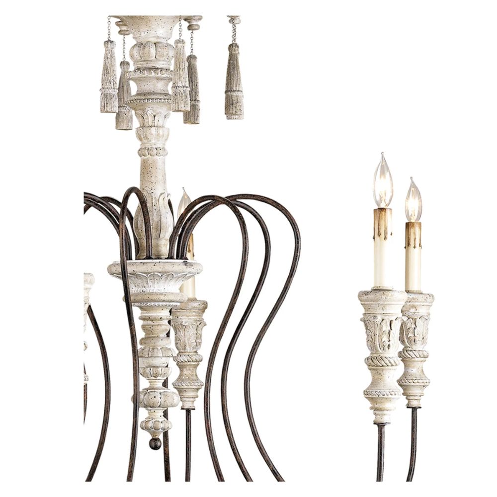 Shabby Chic and Iron Chandelier