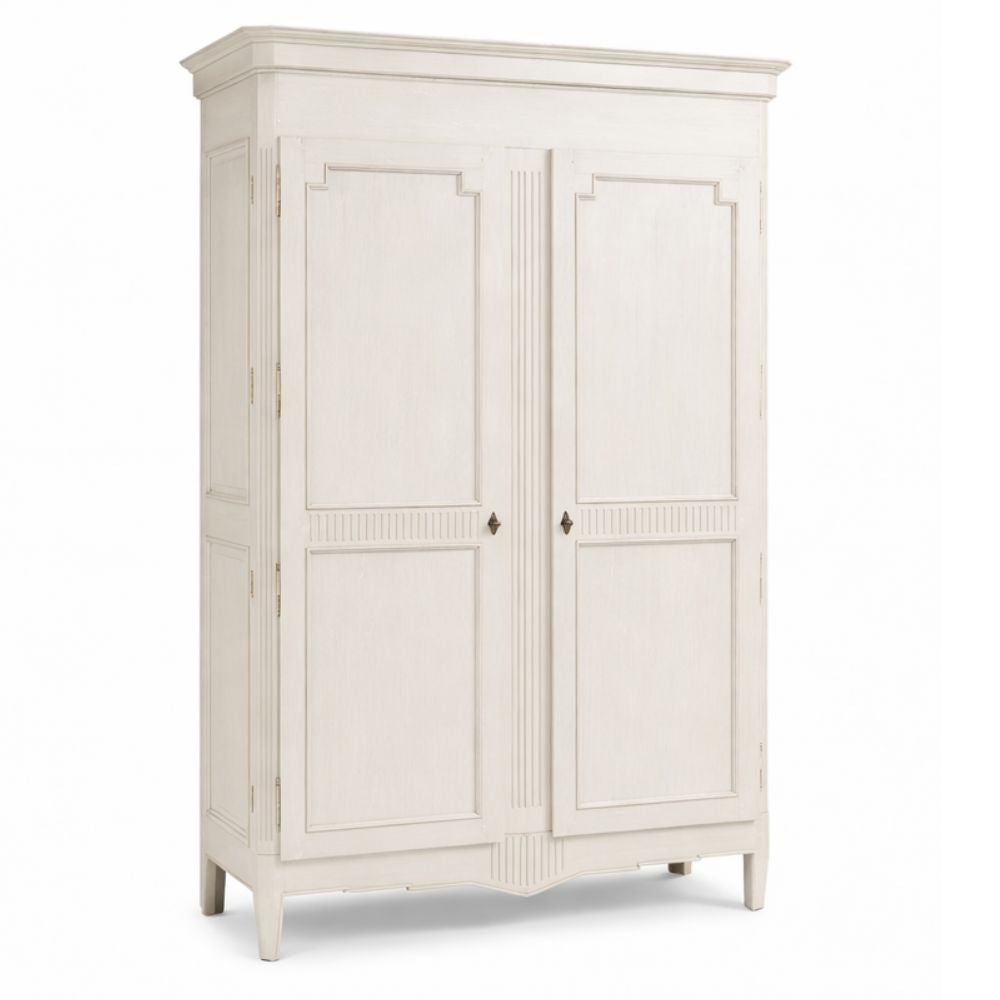 Regal French White Panel Armoire