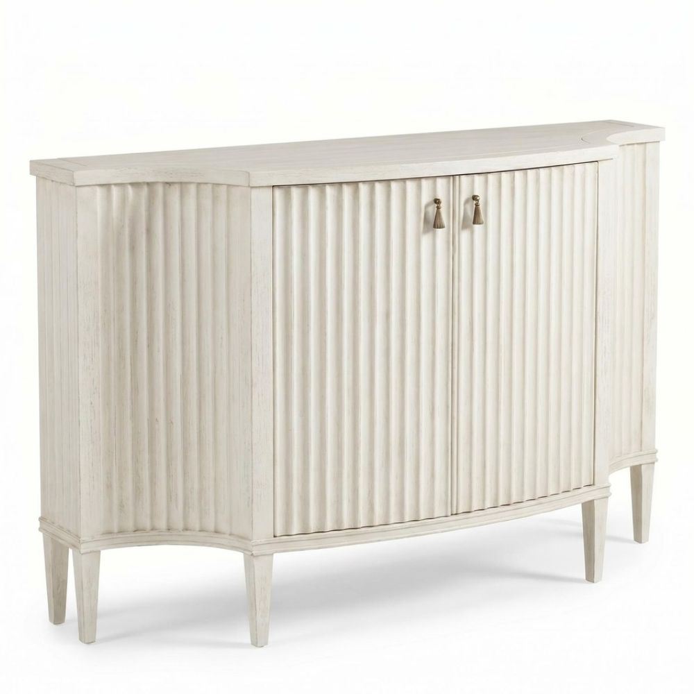 Blanca Fluted Curved Sideboard