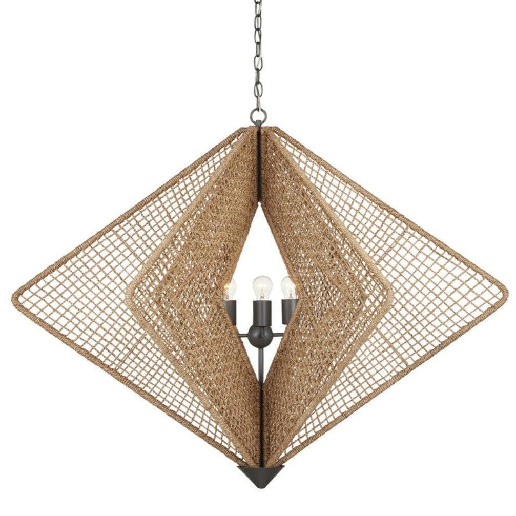 Abaca Rope Diamond Chandelier