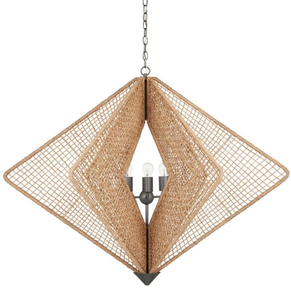 Abaca Rope Diamond Chandelier