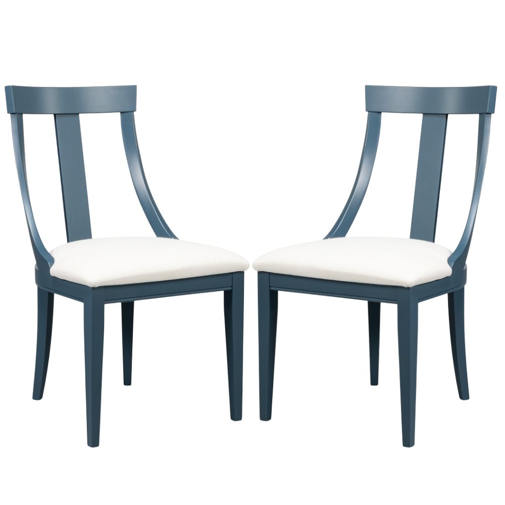 Slate Blue Slope Dining Chairs - Set of 2